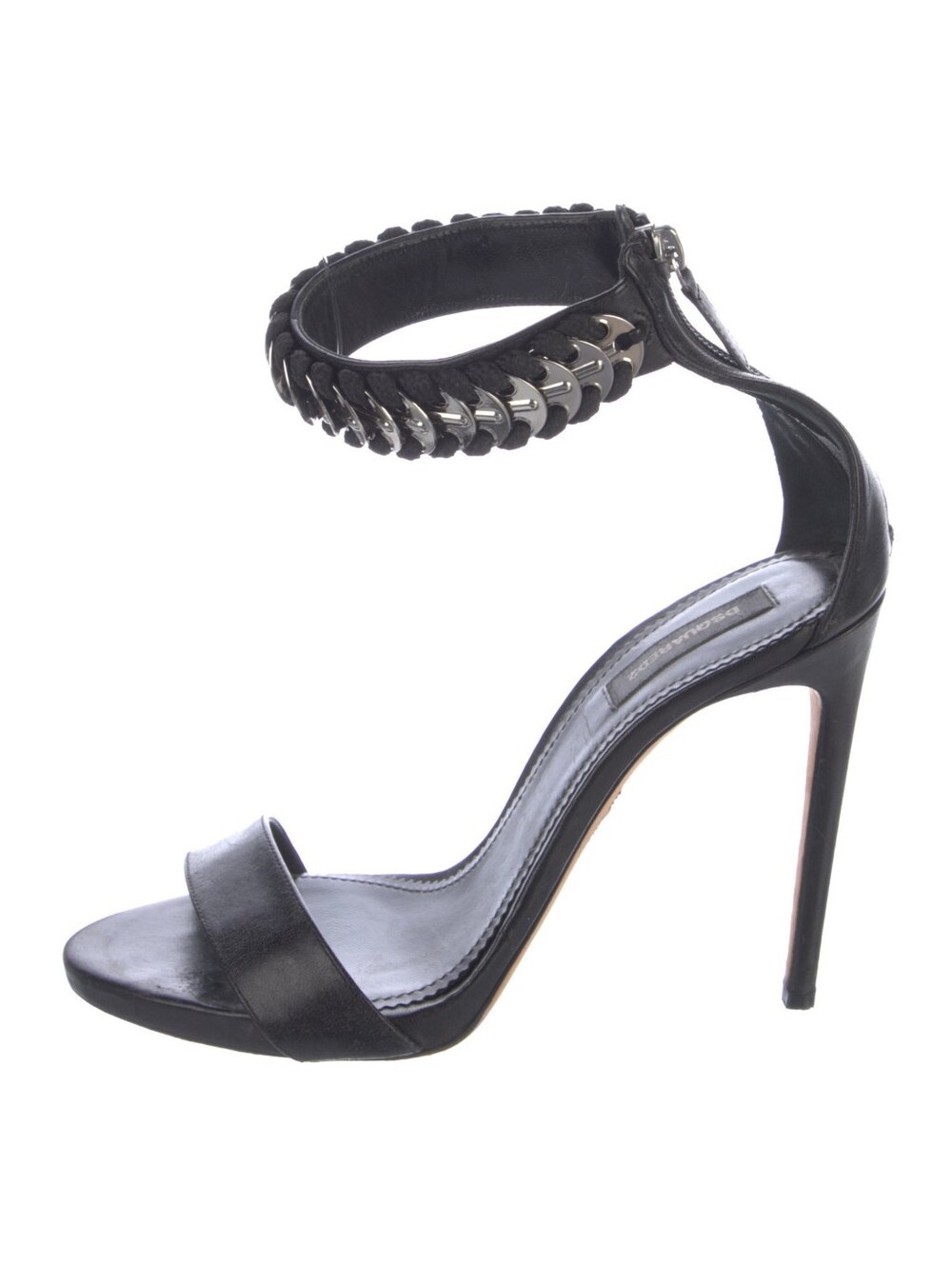 DSQUARED2 Leather Studded High Heels 39